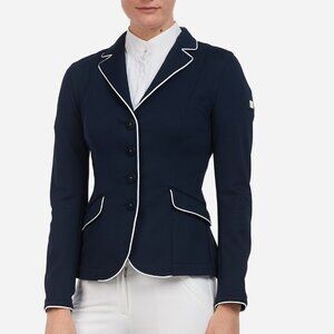 NWT Equiline Cleo Show Coat Navy - Size 46